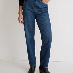 MADEWELL NWT Baggy Straight Jeans in Dark Worn Indigo Wash Sz 31